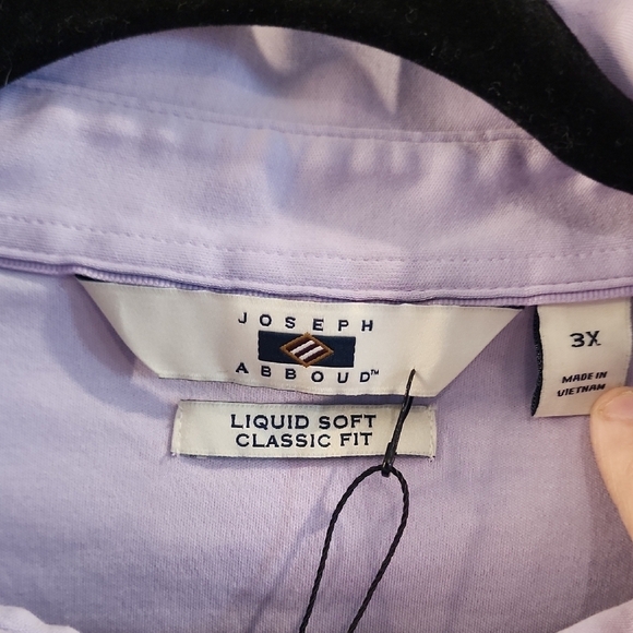 Joseph Abboud Purple Polo Shirt Casual Knit - Picture 2 of 3